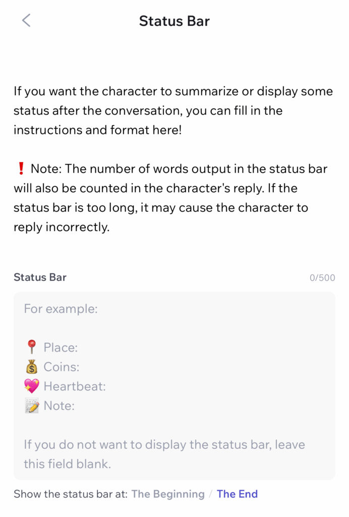 Status Bar