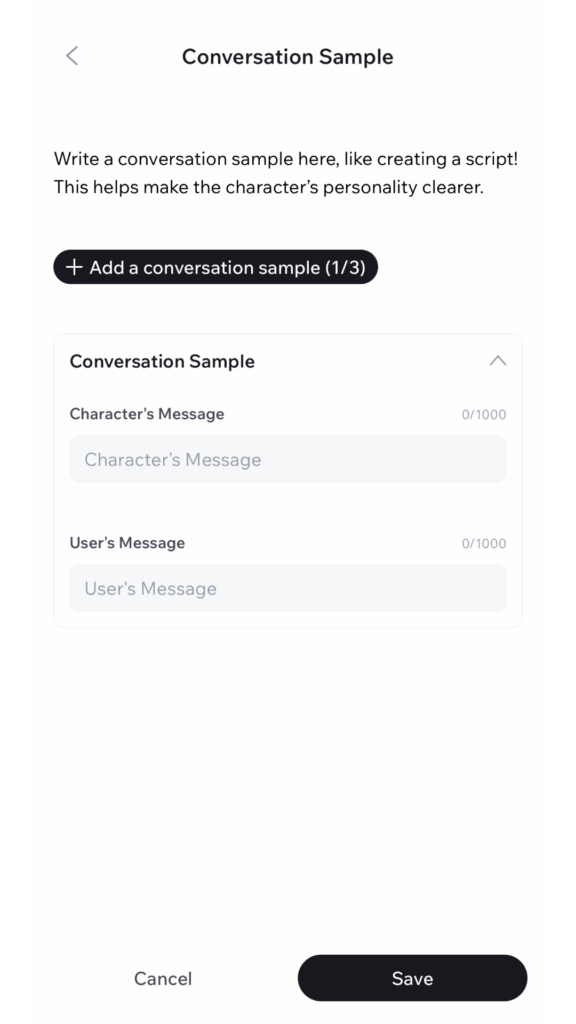 Conversation Samples