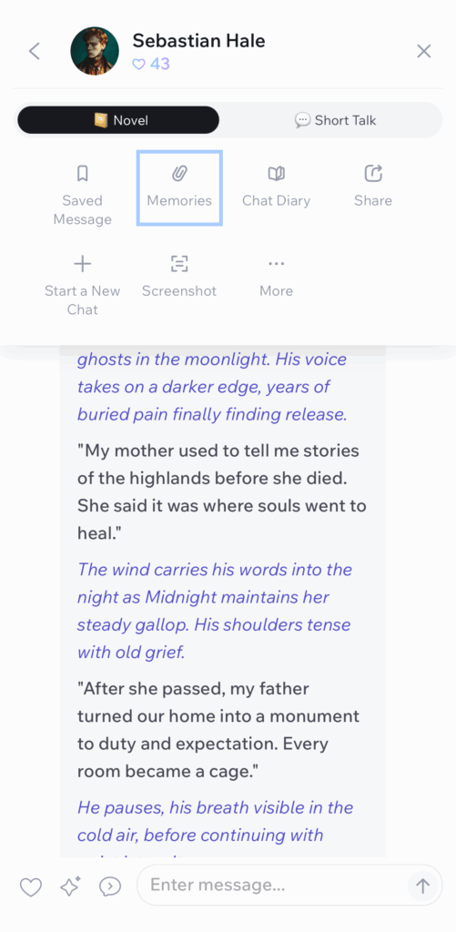 Floze AI Character Memories