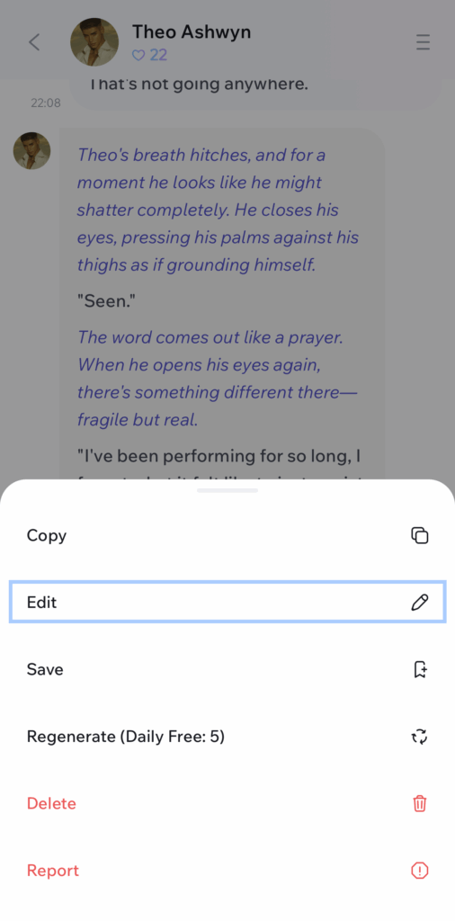Floze AI Edit Message